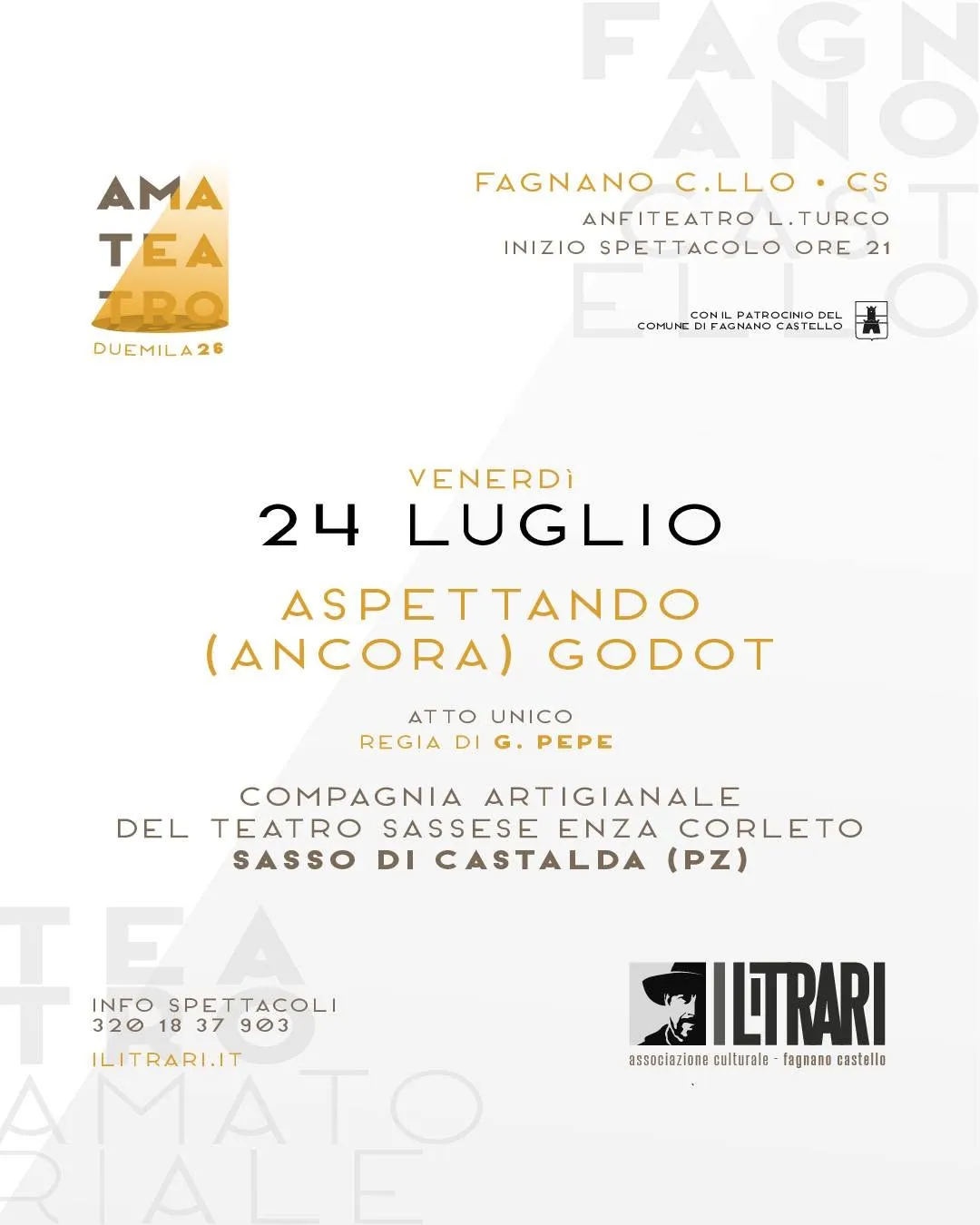 “AMATEATRO 2026” – Aspettando (ancora) Godot