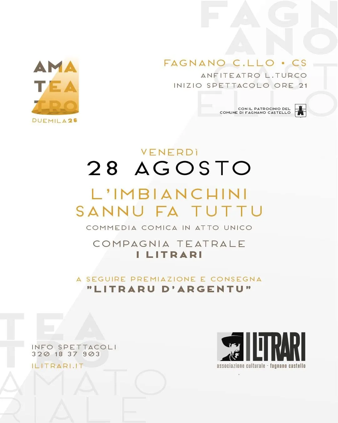 “AMATEATRO 2026” – L’imbianchini sannu fa tuttu