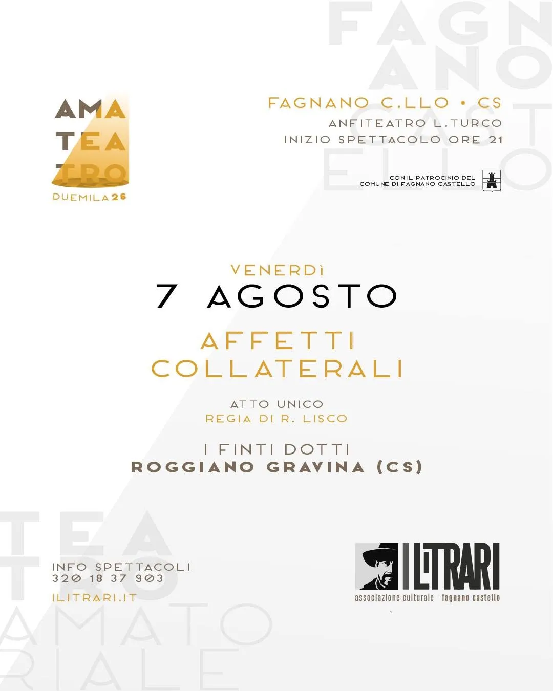 “AMATEATRO 2026” – Affetti Collaterali