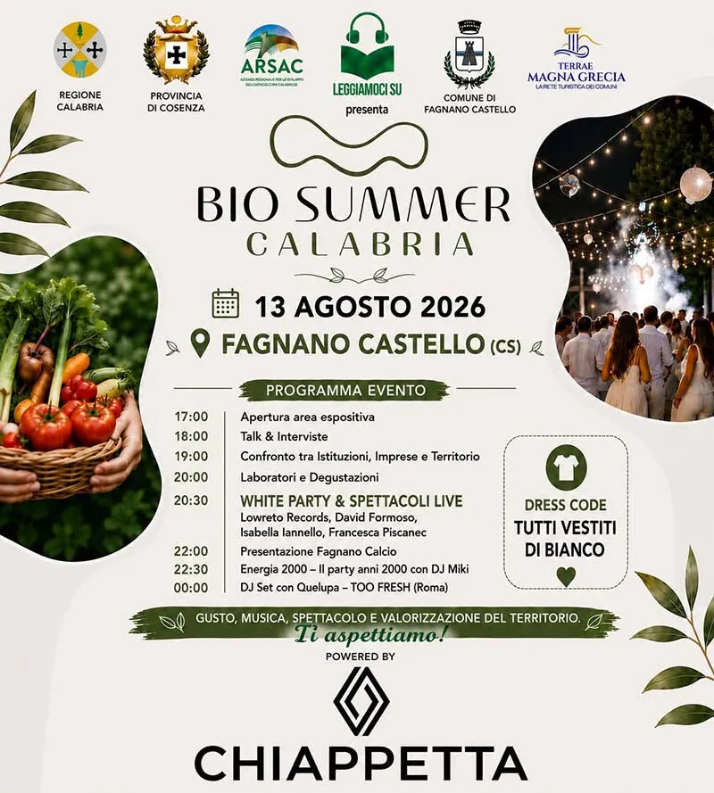 “Bio Summer Calabria” + Notte Bianca