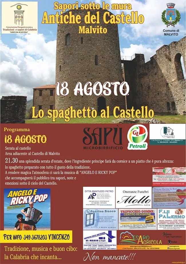 Sapori sotto le mura antiche del Castello – Lo spaghetto al Castello