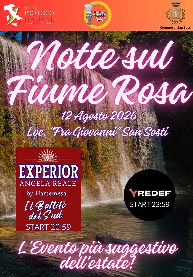 Notte sul fiume rosa